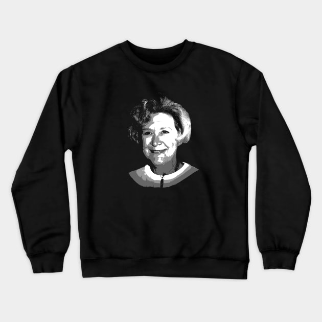 mrs slocombe blakc and white art Crewneck Sweatshirt by jerrysanji